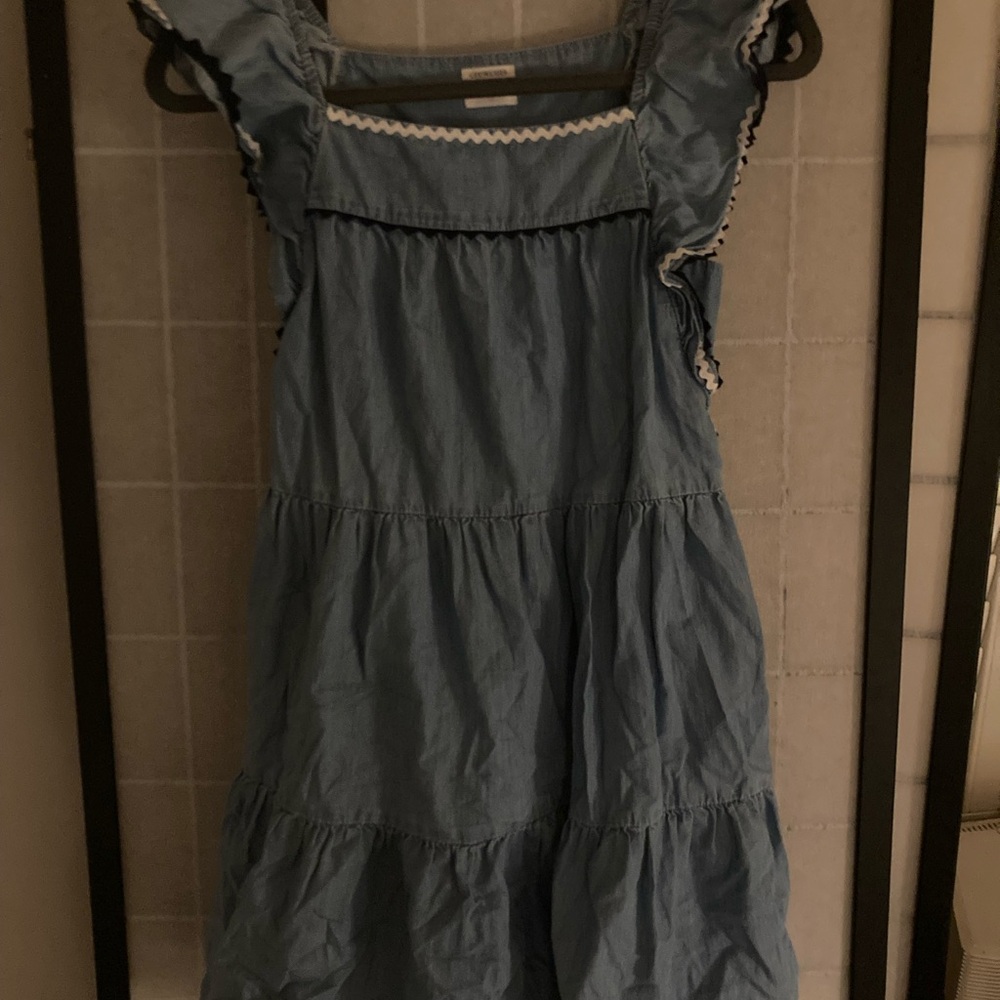 Crewcuts Light Blue Ruffle-Trim Tiered Sundress